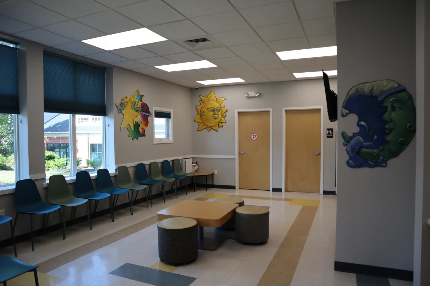 The waiting area at The Pediatric Care Center